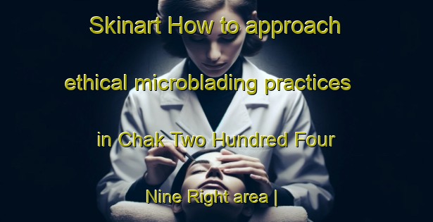 Skinart How to approach ethical microblading practices in Chak Two Hundred Four   Nine Right area | MicrobladingTraining | MicrobladingClasses | SkinartTraining-Pakistan